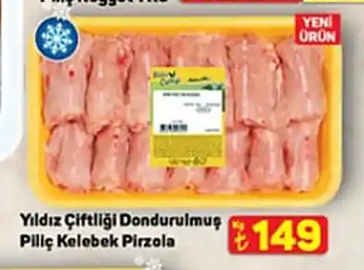 Yıldız Çiftliği Dondurulmuş Piliç Kelebek Pirzola