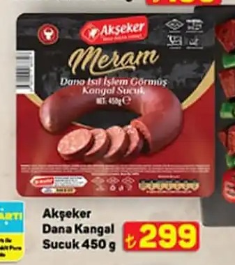 Akşeker Dana Kangal Sucuk 450G