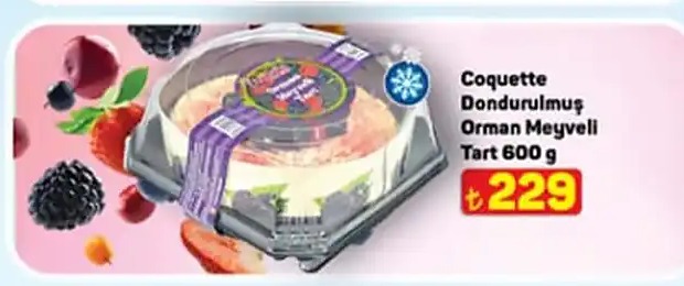 Coquette Dondurulmuş Orman Meyveli Tart 600 G