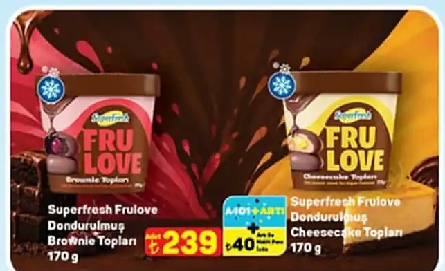 Superfresh Frulove Dondurulmus Brownie Topları 170G