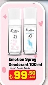 Emotion Sprey Deodorant 100 Ml Love, Ocean Fresh