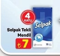 Selpak Tekli Mendil 4 Katli