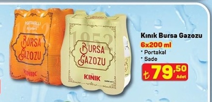 Kınık Bursa Gazozu 6X200 Ml