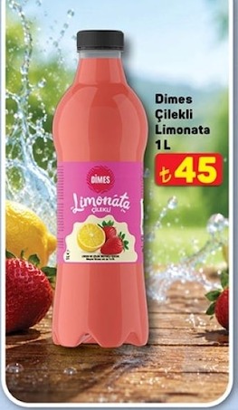 Dimes Çilekli Limonata 1L