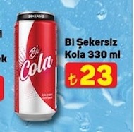 Bi Kola Şekersiz Kola 330 Ml