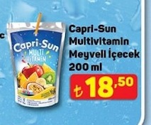 Capri-Sun Multivitamin Meyveli İçecek 200Ml
