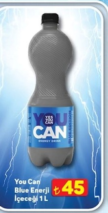 You Can Blue Enerji İçeceği 1L