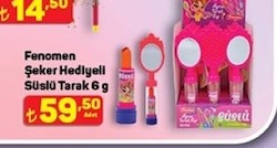 Fenomen Şeker Hediyeli Süslü Tarak 6 G