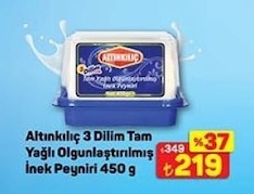 Altınkılıç 3 Dilim Tam Yağlı Olgunlaştırılmış İnek Peyniri 450 G