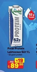 Pınar Protein Laktozsuz Süt 1 L
