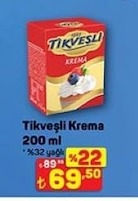 Tıkveşli Krema 200 Ml
