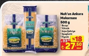 Nuh'Un Ankara Makarna 500G