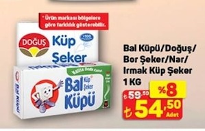 Bal Küpü/Doğuş/Bor Şeker/Nar/Irmak Küp Şeker 1Kg