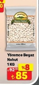 Yörümce Beyaz Nohut 1Kg