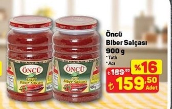 Öncü Biber Salçası 900 G