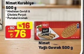 Nimet Yağlı Gevrek 500G
