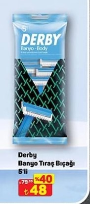 Derby Banyo Tıraş Bıçağı 5'Li