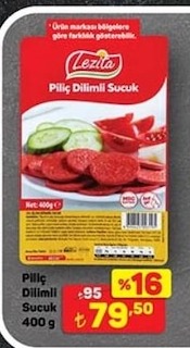 Lezita Piliç Dilimli Sucuk 400G