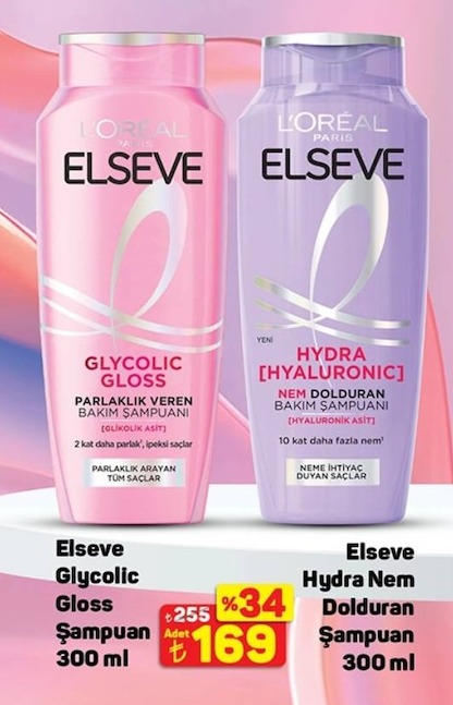Elseve Glycolic Gloss Şampuan 300 Ml