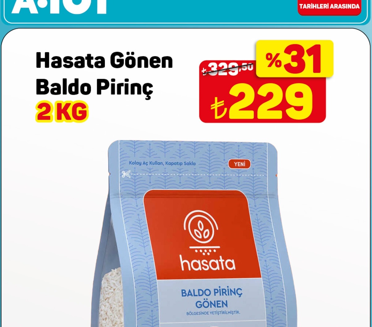 Hasata Gönen Baldo Pirinç 2 Kg