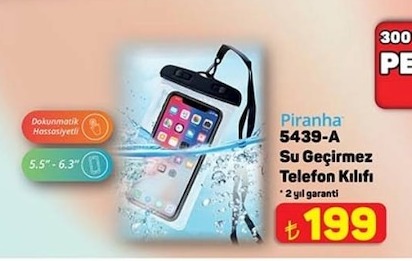 Piranha 5439-A Su Geçirmez Telefon Kılıfı