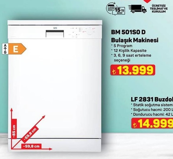 Bm 501So D Bulaşik Makinesi