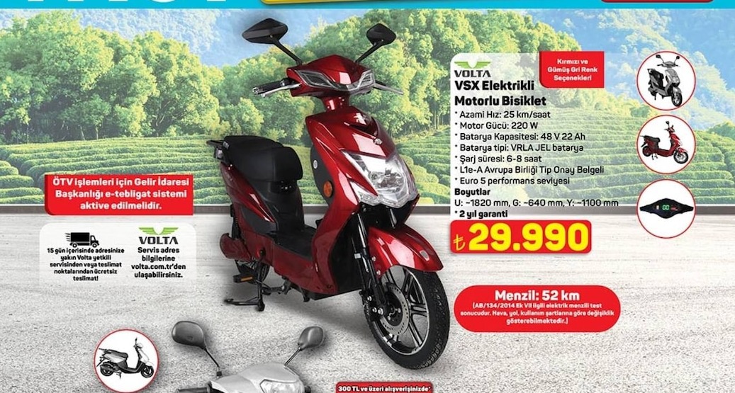 Volta Vsx Elektrikli Motorlu Bisiklet
