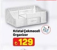 Kristal Çekmeceli Organizer