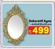 Dekoratif Ayna 440X630X20Mm