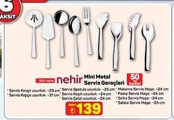 Nehir Mini Metal Servis Gerecleri