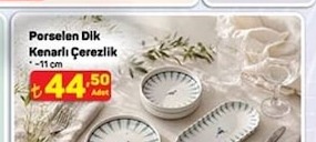 Porselen Dik Kenarlı Çerezlik 11 Cm