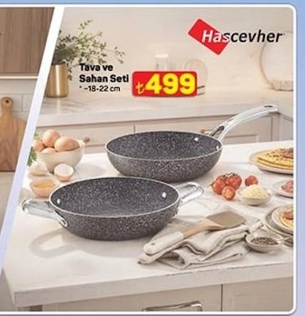 Hascevher Tava Ve Sahan Seti 18-22 Cm