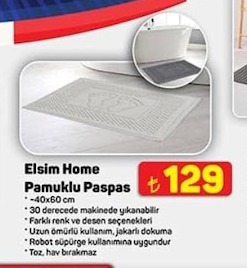 Elsim Home Pamuklu Paspas 40X60Cm