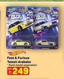 Hot Wheels Fast & Furious Temalı Arabalar
