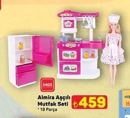 Almira Aççılı Mutfak Seti 13 Parça