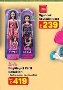 Mgs Oyuncak Sevimli Puset Barbie Büyüleyici Parti Bebekleri