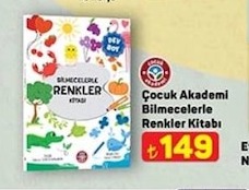 Çocuk Akademi Bilmecelerle Renkler Kitabı