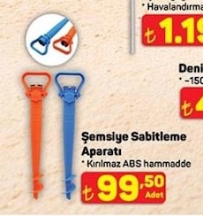 Şemsiye Sabitleme Aparatı