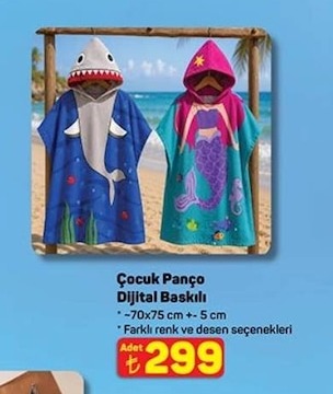 Çocuk Panço Dijital Baskılı