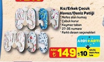 Kız/Erkek Çocuk Havuz/Deniz Patiği