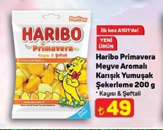 Haribo Primavera Meyve Aromalı Karışık Yumuşak Şekerleme 200G