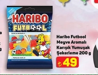 Haribo Futbool Meyve Aromalı Karışık Şekerleme 200 G