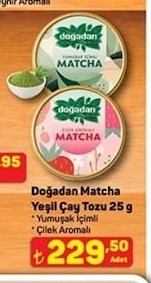 Doğadan Matcha Yeşil Çay Tozu 25 G