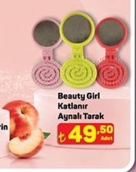 Beauty Girl Katlanır Aynalı Tarak