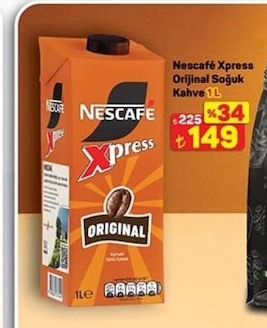 Nescafe Xpress Orijinal Soğuk Kahve 1L