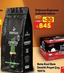 Dripesso Espresso Çekirdek Kahve 1Kg