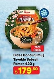 Bidaa Dondurulmuş Tavuklu Sebzeli Ramen 420 G