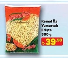 Kemal Öz Yumurtalı Erişte 500 G