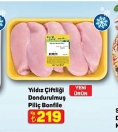 Yıldız Çiftliği Dondurulmuş Piliç Bonfile Kg