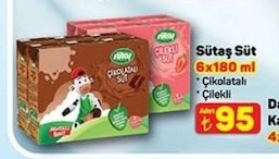 Sütaş Süt 6X180 Ml